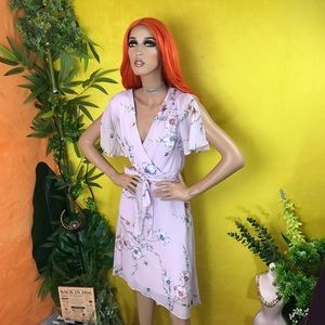 Massini Maxi lilac floral dress